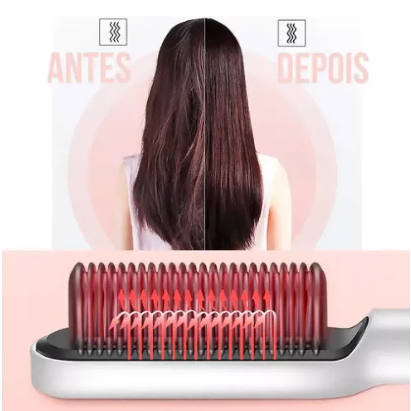 Escova Alisadora De Cabelo - Cerâmica