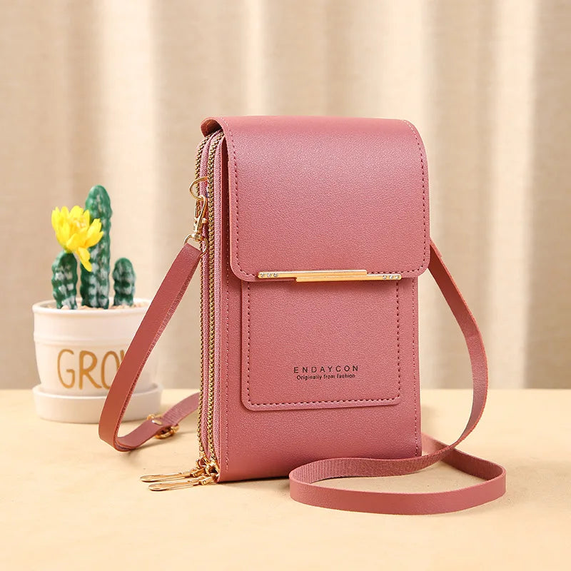 Bolsa Transversal com Tela Touch para Celular
