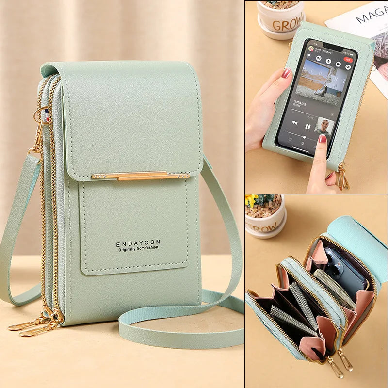 Bolsa Transversal com Tela Touch para Celular