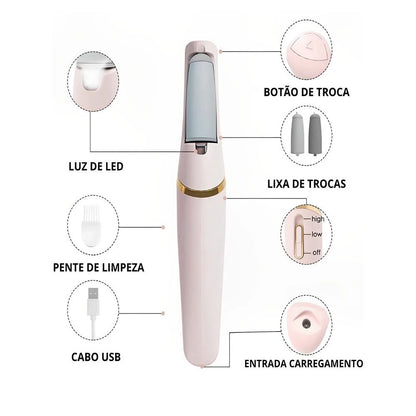Removedor Elétrico de Rachaduras e Calos