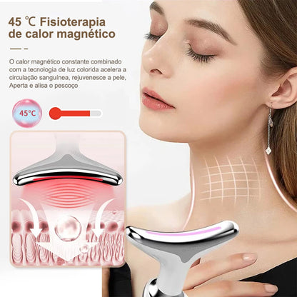 Rejuvenesça Sua Pele com o Massageador de Beleza para Pescoço – 7 em 1